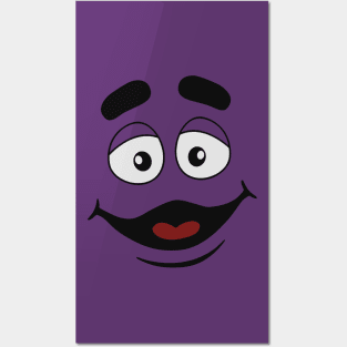 grimace mcdonalds Purple cartoon Meme Posters and Art